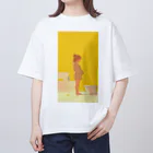 sakura_artのバスローブを着た可愛い女の子 Oversized T-Shirt