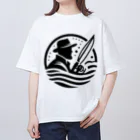 noririnoの釣り人 オーバーサイズTシャツ