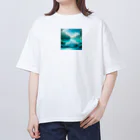 hana2ginの Almost Transparent Blue. Oversized T-Shirt