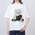 ぱぴぷいといろのシロクマとシャチ。(Tシャツ) オーバーサイズTシャツ