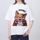 ココハス工房のGAOっとおきつね オーバーサイズTシャツ