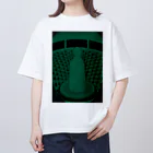 Noedewamaiの夜のコンクリート オーバーサイズTシャツ