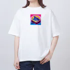 ドット職人のピクセルアート　レトロゲーム オーバーサイズTシャツ