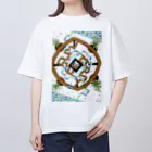 Noedewamaiのセンター オーバーサイズTシャツ