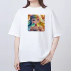 終わらない夢🌈の優しく微笑む少女💞 オーバーサイズTシャツ