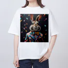 usagimajyoのスーツウサギ Oversized T-Shirt