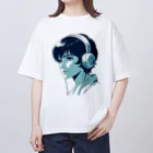 NOMAD TOKYO YOUTH COLLECTIVEのHeadphone Girl 001 Oversized T-Shirt