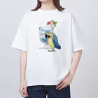 ねんこね。未来子のルリコンゴウインコ Oversized T-Shirt