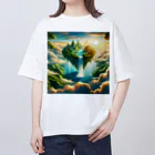 DQ9 TENSIの空高く浮かぶ伝説の島 オーバーサイズTシャツ