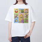 鳥ちゃんズの心がぽかぽか鳥ちゃんズ Oversized T-Shirt