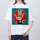 よしかつのサイバー攻撃、ダメ絶対 Oversized T-Shirt