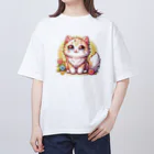 Nekko…🐾の可愛いにゃんこちゃん オーバーサイズTシャツ