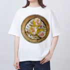 小野寺 光子 (Mitsuko Onodera)の飲茶の点心シリーズ3「鮮蝦燒賣（エビ焼売）」 Oversized T-Shirt