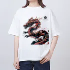 KURO・HANAの伝説の龍 オーバーサイズTシャツ