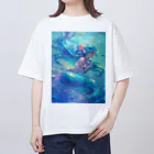 AQUAMETAVERSEの大切な人を想う人魚姫　7883 Oversized T-Shirt