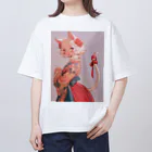 AQUAMETAVERSEの猫のファッションショー Oversized T-Shirt