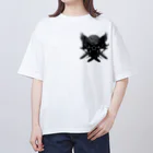 Shin〜HTのお店のドクロ切り抜き Oversized T-Shirt