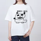 HADAKAGEKKO(WEEP＆TAKE)のMANEKINECO EGOKOROKAIMU オーバーサイズTシャツ