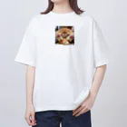 癒しのショップの愛あるニャンコ Oversized T-Shirt