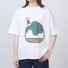 ぴー助（さいとうぴー）のトケナイカキゴオリ～チョコミント～ オーバーサイズTシャツ