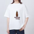 m0n0のMEDIUM KUMA -ちゅうくらいくま- オーバーサイズTシャツ