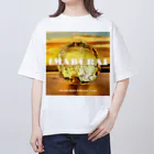 IMABURAIの金箔のボタン オーバーサイズTシャツ