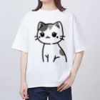 チェリモヤのみけねこ Oversized T-Shirt