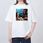 frogsystemの宇宙調査員来訪 Oversized T-Shirt