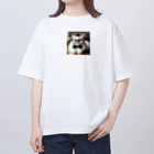 ai-AIの猫教授 オーバーサイズTシャツ