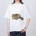 ペパ子さんちのもこもこは暑いよTシャツ オーバーサイズTシャツ