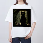 8890の黒猫 オーバーサイズTシャツ