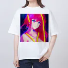 きゅぴきゅぴガールのきゅぴきゅぴ★高貴な宇宙系美女ガール Oversized T-Shirt