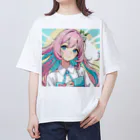 yozoraniyumeoの魔法エクステ少女 オーバーサイズTシャツ