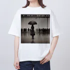 チョピの人と雨の雨 オーバーサイズTシャツ