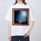 positive_poem05の額縁の太陽を見て創作 オーバーサイズTシャツ