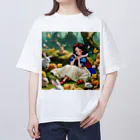 ぴよぴよショップの森の白雪姫 Oversized T-Shirt