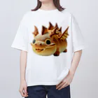 dramusumeのクリームドラパン オーバーサイズTシャツ