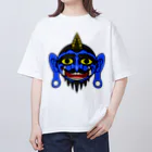 FacefacefacesのBlue ogre face Oversized T-Shirt