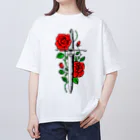 micyorina shopのmicyorina 「logo」RED 一部しんのすけ Oversized T-Shirt