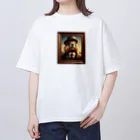 星川屋さんのマーモットの肖像画 Oversized T-Shirt