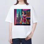 HOSHI-TANEKO🌠の🌃摩天楼バー🍸美女✨ オーバーサイズTシャツ