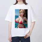 デジタル美女アートのAI美女グラビア10 オーバーサイズTシャツ