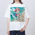 yozoraniyumeoの魔法夏少女 オーバーサイズTシャツ