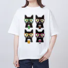 ねこのみの色々飲む ネコ オーバーサイズTシャツ