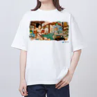 yomunoyuの高円寺の書店「読夢の湯」オリジナルTシャツ Oversized T-Shirt