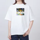 Kazusanの動物たちの行進「Marche pour la vie」バージョン Oversized T-Shirt