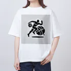 yumayumaのバスケットマン Oversized T-Shirt