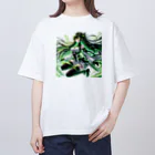 ryo-ishの碧の髪の少女 Oversized T-Shirt