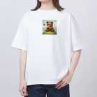 yoshimurayoshimura1のかわいい熊 オーバーサイズTシャツ