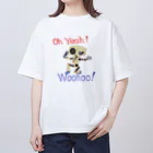 せつらデザイングッズの熱唱ロボ Oversized T-Shirt